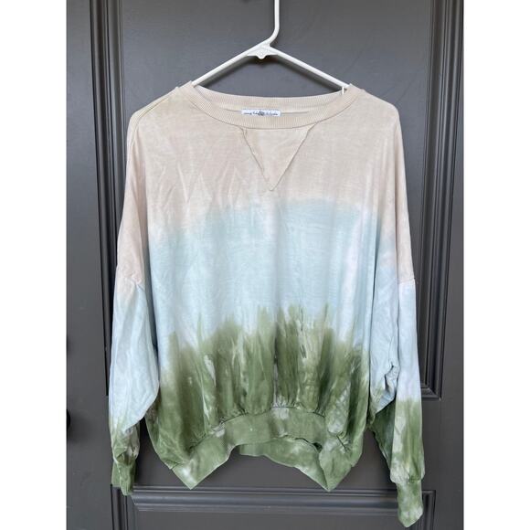 YFB Young Fabulous & Broke size small tie dye top rayon knit - Picture 1 of 3